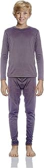 Rocky Thermal Underwear for Boys Cotton Knit Thermals Kids Base Layer Long John Pajamas Set