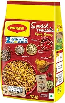 2-Minute Vegetarian Special Masala, Instant Noodles, Pack of 12, 840g