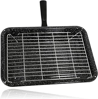 Small Grill Pan with Detachable Handle and Rack