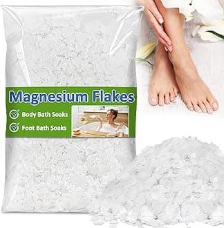 MAQIHAN 430g Magnesium Chloride Flakes - Magnesium Bath Flakes,Magnesium Bath Flakes,Magnesium Soak Bath Magnesium Salt for Foot&Body