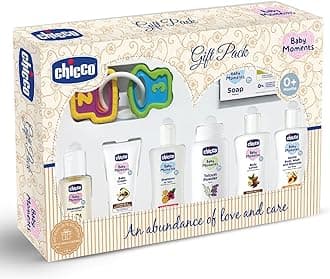 Baby Moments Delight Gift Pack Beige, Ideal Baby Gift Sets for Baby Shower, Newborn Gifting, New Parents, Birthdays, New Advanced Formula with 0% Phenoxyethanol, 0m+ (8 Items)