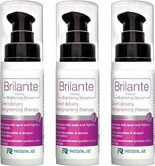 Regaliz Brilante Intense Brightening Serum | Advanced Dark Spot & Hyperpigmentation Treatment | Evens Skin Tone, Reduces Acne Scars | 30ml -Pack of 3