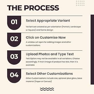 Mad Masters wood Happy Anniversary Customized Rectangular Wall Mount Photo Frame s With Photo Upload, Personalised Gift For Husband, Wife, Him, Her And Couple (Anniversary), Multicolor