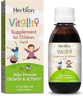 Naturals Vitality Supplement for Children, Promotes Growth and Appetite, Relieves Fatigue, Improves Mental & Physical Performance, for Kids 1 Year & Above, 5 Fl Oz (Pack of 1)