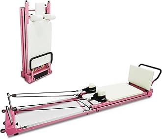 Pilates Reformer Machine - Foldable Pilates Reformer for Home Gyms Pilates Equipment for Home Workouts- Weight Capacity Up to 330Lbs