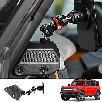 Magnetic Phone Holder for Ford Bronco 2026 2021-2025, Adjustable Angles 360°Phone Mount for Bronco Accessories