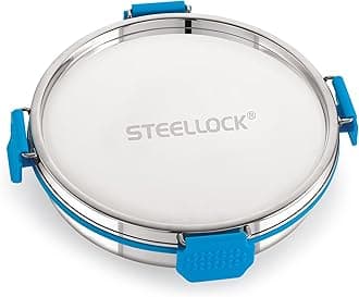 STEELLOCK PRO Stainless Steel Container/Dabba with Steel Lid Airtight for Food Storage, Easy to Carry, Leak Proof and Stackable (SLP-150/750 ML).