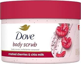 Exfoliating Body Polish Crushed Cherries & Chia Milk Skin Care for Revitalized Skin Formulated with 1/4 Moisturizing Cream 10.5 oz