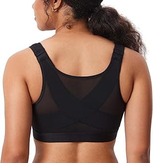 DELIMIRA Women's Front Closure Bra - Without Underwire, Not Padded Back Support