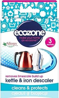 Ecozone Kettle & Iron Descaler Sachets, Pack of 3
