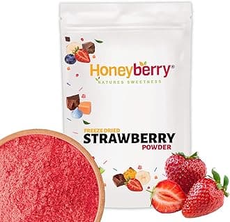 Freeze Dried Strawberry Powder 150g - No Added Sugar, 100% Natural, Gluten Free, Vegan Friendly