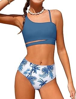 Girls Swimsuits Bikini Set Kids Cutout Bathing Suit Bikini Top Two Piece Girls' Swimwear