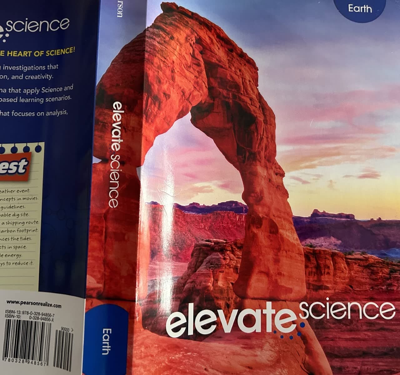 ELEVATE MIDDLE GRADE SCIENCE 2019 EARTH STUDENT EDITION