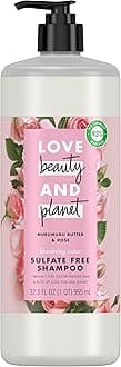 Love Beauty And Planet Blooming Color Sulfate, Paraben, Cruelty & Silicone Free Shampoo for Color Treated Hair Murumuru Butter & Rose, Vegan, 32.3 Fl Oz