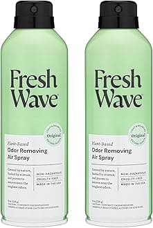 Fresh Wave Odor Eliminator Spray & Air Freshener, 8 oz. | Pack of 2 | Non-Aerosol, Fine Mist | Odor Absorbers | Safer Odor Relief | Natural Plant-Based Odor Eliminator | For Furniture, Fabrics & Trash