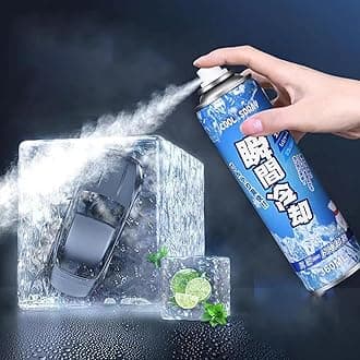 260ML Instant Cooling Spray, Car Freeze Spray, Car Degree of Heat Remover Freeze Deicer Spray, Liquid Nitrogen Spray for Car, Car Cooling Spray, Auto Temperature Removal Kit