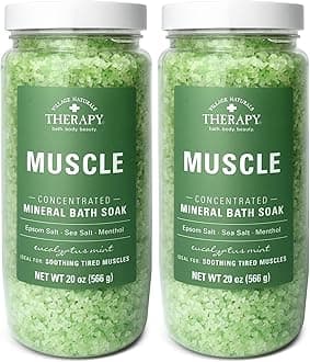 Village Naturals Therapy Aches & Pains Mineral Bath Soak 20 oz (Pack of 2)