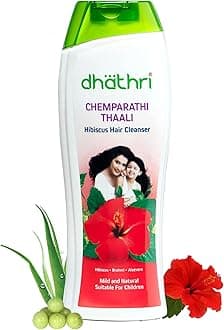 Dhathri Chemparathi Thaali Hibiscus Shampoo – Cleanses Hair & Scalp, Soft & Healthy Hair, Suitable for All Hair Types, 400 ml