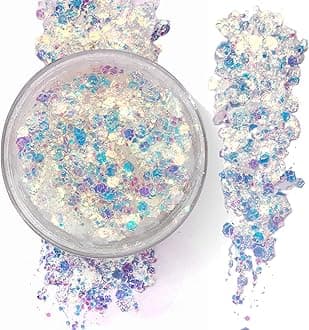 Iridescent - Holographic Body Glitter Gel for Body, Face, Hair - Vegan & Cruelty Free - Electric Bliss Beauty (Iridescent)