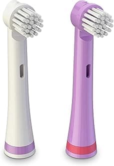 Brusheez Electronic Toothbrush Replacement Brush Heads 2 Pack (Sparkle The Unicorn)