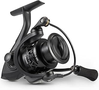 Carbon X Spinning Reels - Light to 5.7oz, 6.2:1 High Speed Gear Ratio, Carbon Frame and Rotor, 10+1 Shielded BB, Smooth Powerful Freshwater and Saltwater Spinning Fishing Reel (3000 Series)