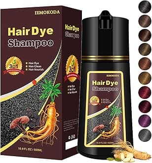 Silver Gray Hair Dye, Hair Dye Shampoo for Men and Women, Hair Color Shampoo For Home Use, Shampoo Para Canas, Hair Dye Shampoo 3 in 1, 16.9 Fl Oz (Silver Gray)