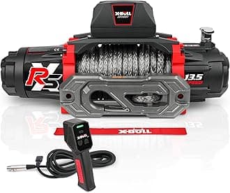 X-BULL Winch-13500 lb. Load Capacity Electric Winch Kit 12V DC Power for Towing Truck Off Road, 2 in 1 Wireless Remote