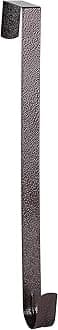 Sattiyrch 15" Wreath Hanger for Front Door,Sturdy Steel Wreath Door Hanger,Over The Door Hanger Hook (Textured Brass,1)