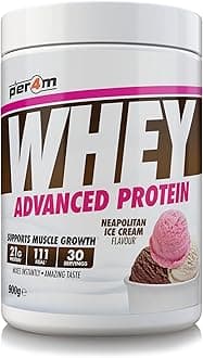 Whey Protein Powder | High Protein Shake for Muscle Growth & Recovery | Low Sugar Gym Supplement | Sports Nutrition Drink + Amino Acids (900g, Neapolitan Ice Cream)