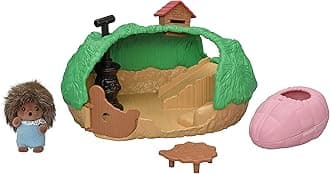 Calico Critters Baby Hedgehog Hideout Playset; Collectible Dollhouse Toy with Figure & Environment Included