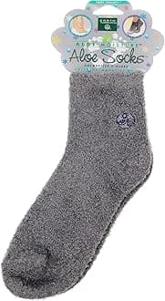 Aloe Vera Socks – Infused with Natural Aloe Vera & Vitamin E – Helps Dry Feet, Cracked Heels, Calluses, Rough Skin, Dead Skin - Use with Your Favorite Lotions - Gray