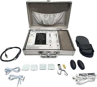 ARG HEALTH CARE Quantum Body Analyzer Therapy Machine for Full Body Checkup Latest Japanese Technology Comes with Rod, Slipper, Ball or Patches 4 Modes Tens Therapy Generate 45 Reports (Men, Women, Children) Work in Windows 10