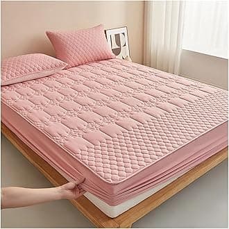 Mattress Protector Waterproof Mattress Protector, Cotton Mattress Cover, Soft Bed Cover, No Pillowcase(Pink,110x200cm(43x79 in))