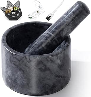 Pill Crusher, Mini Marble Pestle Set, Pill Grinder Fine Powder, Arthritic Hands