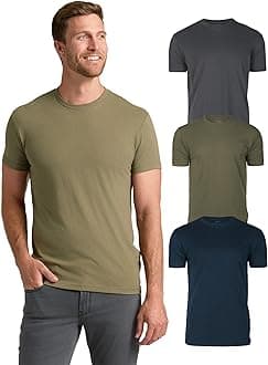 Tees Premium Fitted Men's T-Shirts - Color 3 Pack Crew Neck
