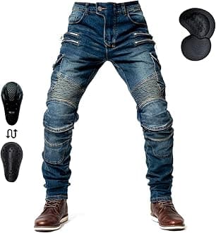 Motorcycle Riding Pants for Men with Armor, Motorcycle Pants Mens -Motorcycle Jeans for Men