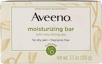 Moisturizing Bar with Natural Colloidal Oatmeal for Dry Skin, Fragrance Free, 3 Oz (Pack of 5)