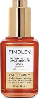 Findley All-in-One Face Serum with Vitamin C and Hyaluronic Acid - Hydrating & Anti-Aging | Promotes Youthful, Radiant Skin | Reduces Fine Lines & Wrinkles (2 Fl Oz)