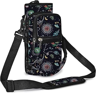 AUPET Water Bottle Carrier, Insulated Neoprene Water Bottle Holder Bag Case Pouch Cover 1000 ml or 750 ml, Adjustable Shoulder Strap, Great for Stainless Steel and Plastic Bottles