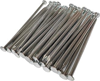 Landscape Stakes,Metal Galvanized Landscape Spikes for Artificial Turf,Tent Spikes,Paver Edging (100, 6 in)