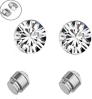 Magnetic Stainless Steel Small Magnetic Non-Piercing Stud Earrings For Men & Boys
