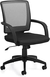 GOF Double 2 Person Workstation Cubicle (10'D x 6.5'W x 4'H) / Office Partition, Room Divider (Chair Only, Black)