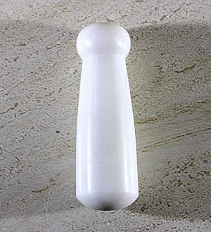 Marble Pestle for Mortar Sets Kharal Khalbatta Imam Dasta Ohkli Musal Idi Kallu Khal Musal Spice Grinder Okhli Masher Spice Masher for Home Kitchen (White Only Pastle)