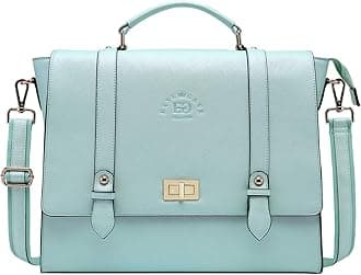 Laptop Briefcase for Women,15.6 Inch Work Tote Bag Trendy Computer Bag Business Satchel Purse with Professional Protection Padded Compartment for Work Travel,Mint