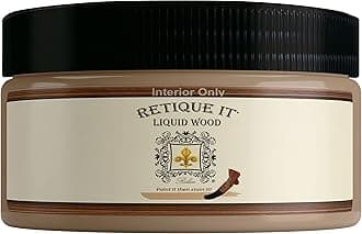 Liquid Wood for Gel Stain or Wood Stain by Retique It - 8oz Light (Perfect Companion to Chalk Furniture Paint, Milk Paint, Cabinet Paint) 8oz Light Wood