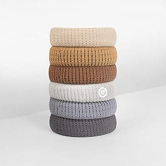 GIMMENo Break Thick Hair Ties, 6 Pieces (Choco)