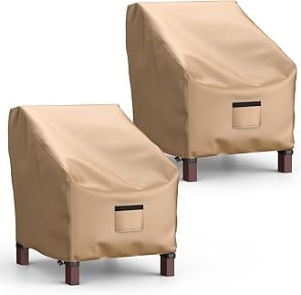 Mrrihand Patio Chair Covers, 2 Pack Outdoor Swivel Lounge Chair Cover Heavy Duty Patio Rocking Chair Covers Patio Furniture Covers, 36" W×34" D×32" H, Black