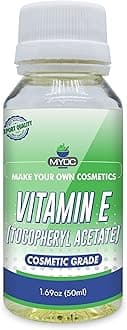 Tocopherol Acetate Vitamin E Cosmetic Grade (50 ml / 1.69 fl oz) - Oil-Soluble Ingredient for Creams Lotions Serums Oils & DIY Formulations