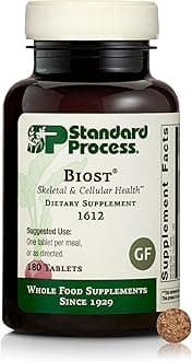 Standard Process Biost - Skeletal & Cellular Health Supplement - Aids Strong Teeth & Healthy Bones - Gluten-Free, Non-Dairy & Non-Soy - 180 Tablets (180 Servings)