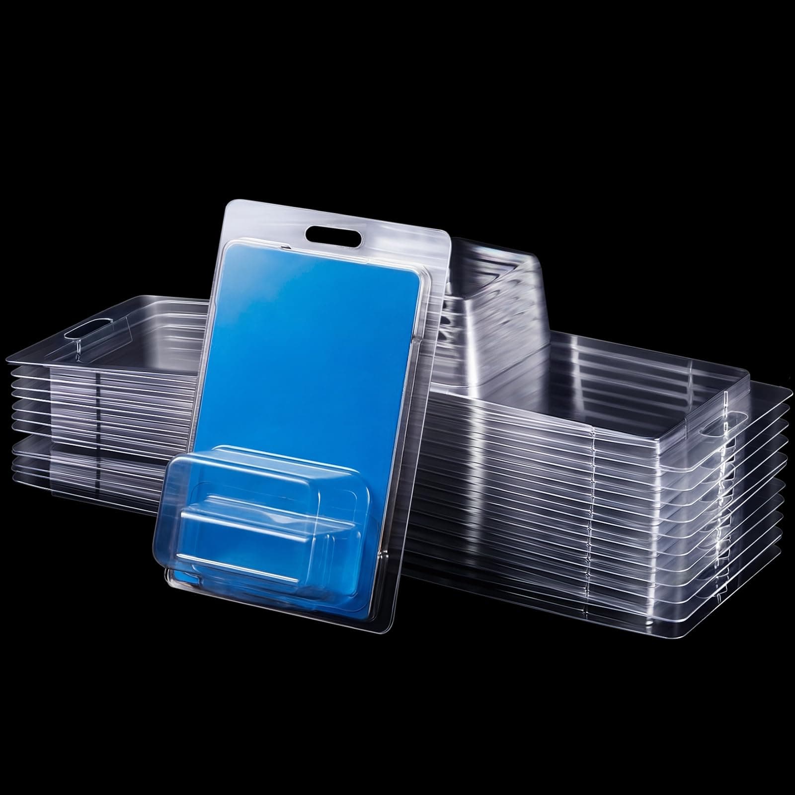 Tatuo 12 Pcs Protector Packs Compatible with Hot Wheels Model Car Clamshell Cases Plastic Display Protective Case Clear Die Cast Car Blister Pack Covers Storage(7.5 x 5 x 2 Inch,Stylish Style)